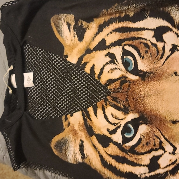 Grazie Tops - Medium mesh back tiger front tank. NWOT. NEVER WORN